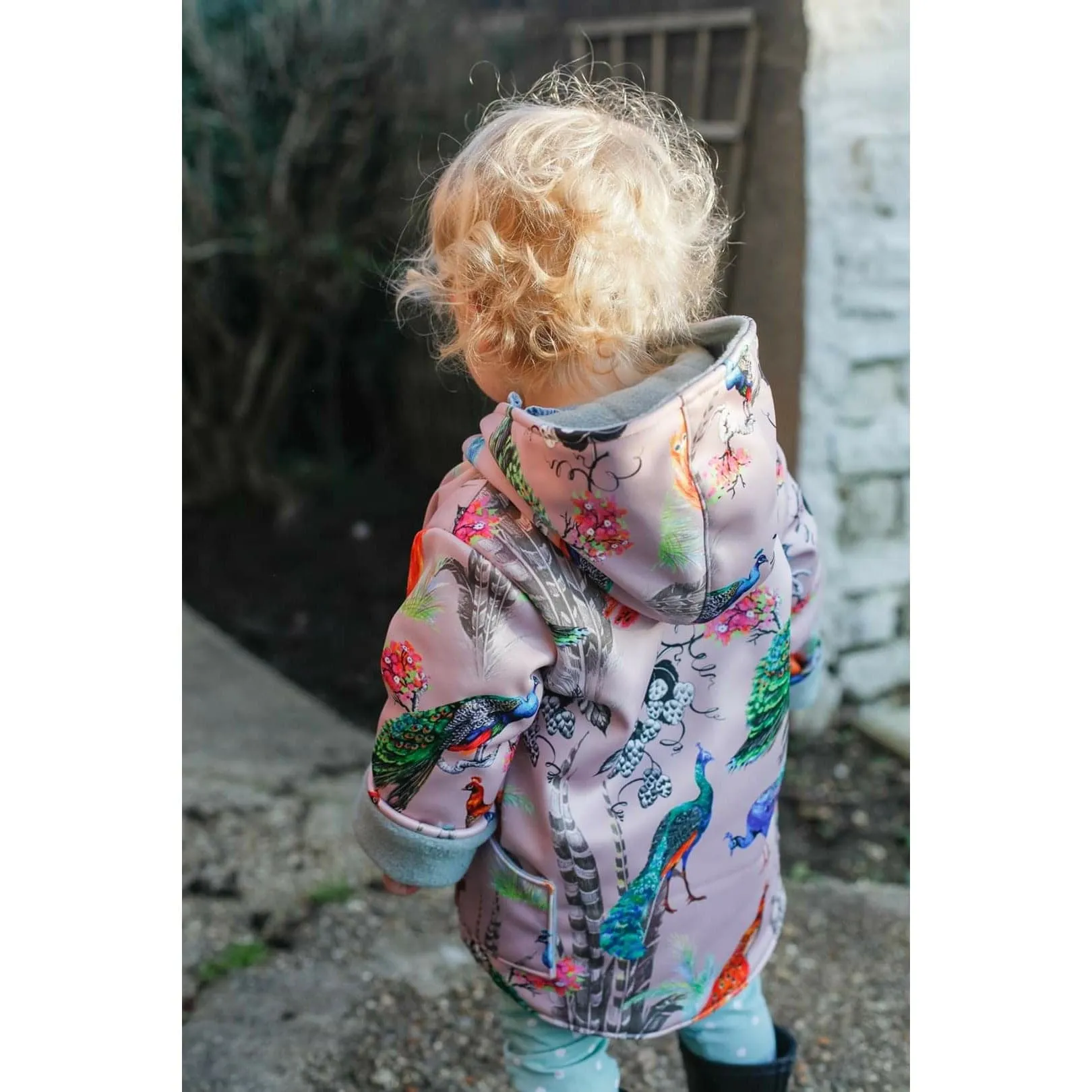 Kids Showerproof Jacket | Dusky Peacocks Splasher