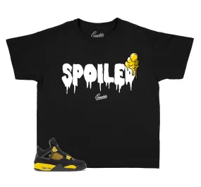 Kids Yellow Thunder 4 Shirt - Spoiled - Black