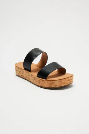 Klarissa Platform Sandals - Black