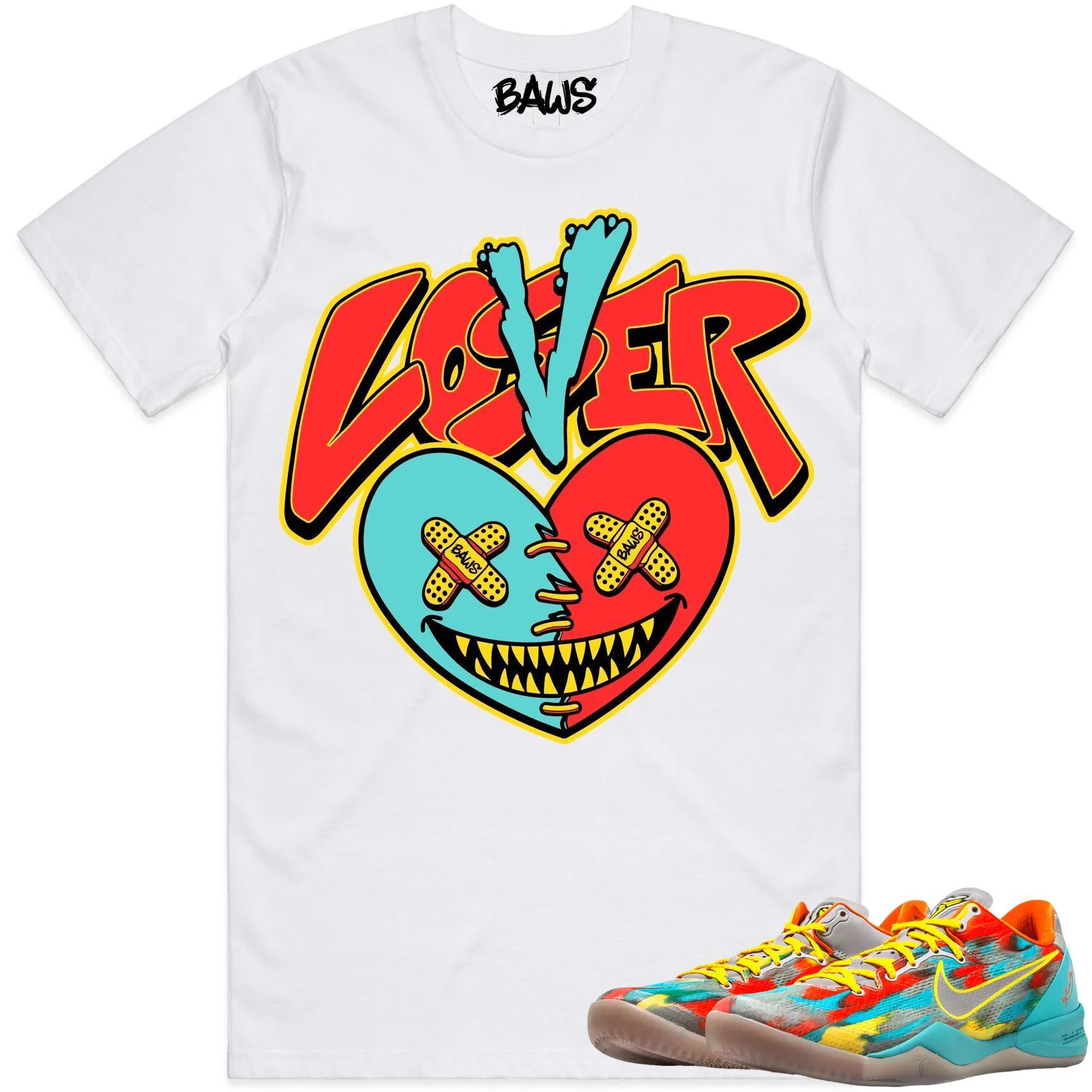 Kobe 8 Venice 8s Shirt to Match - VENICE LOVER LOSER BAWS