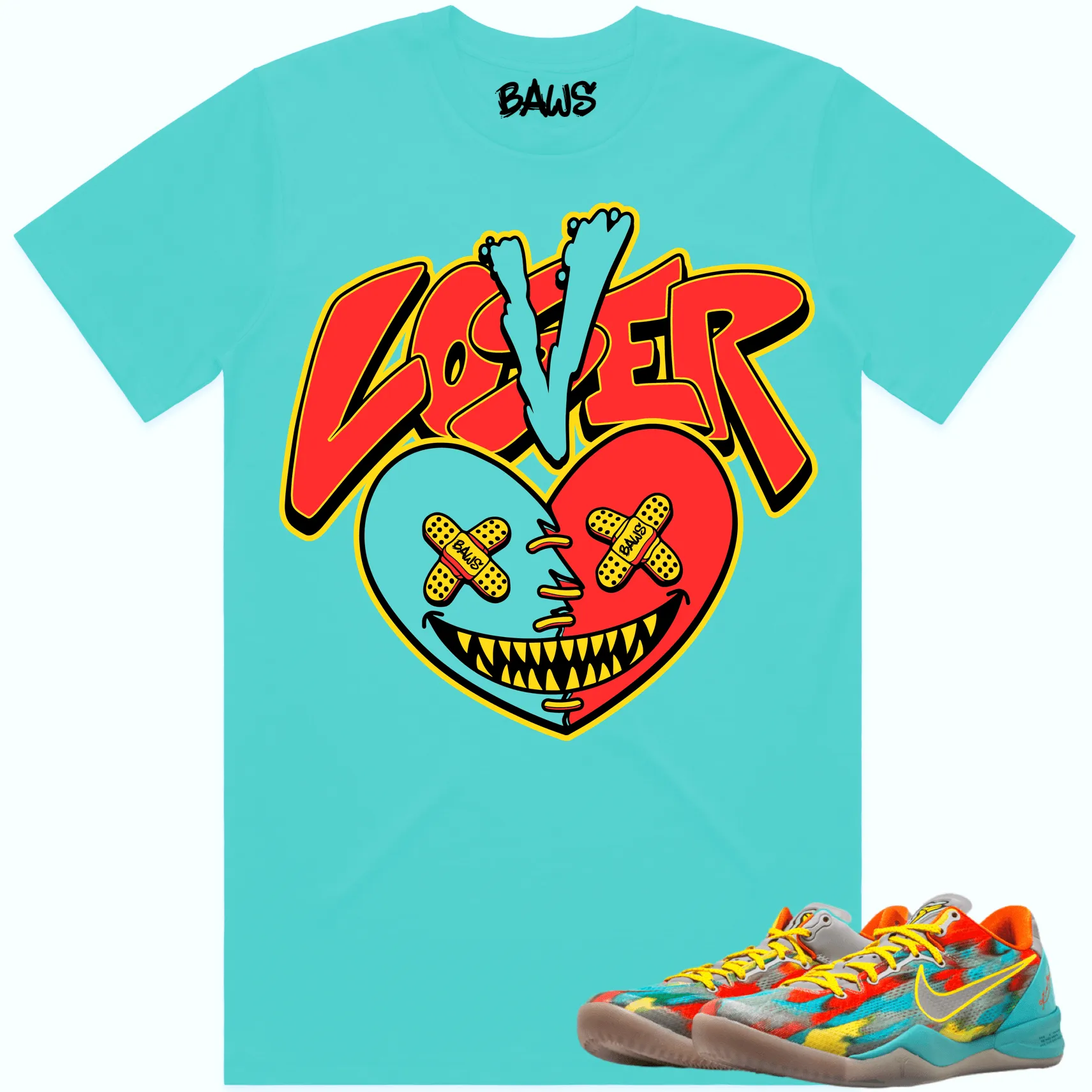 Kobe 8 Venice 8s Shirt to Match - VENICE LOVER LOSER BAWS