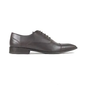 'Laurent' Cap-Toe Vegan Oxford by Zette Shoes - Brown