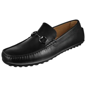 Luxurious Lemans Horsebit Driver Loafers for Men – Stylish Leather Slip-On Shoes