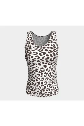 Leopard Print Fitted Tank Top