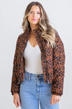 Leopard Puffer Jacket