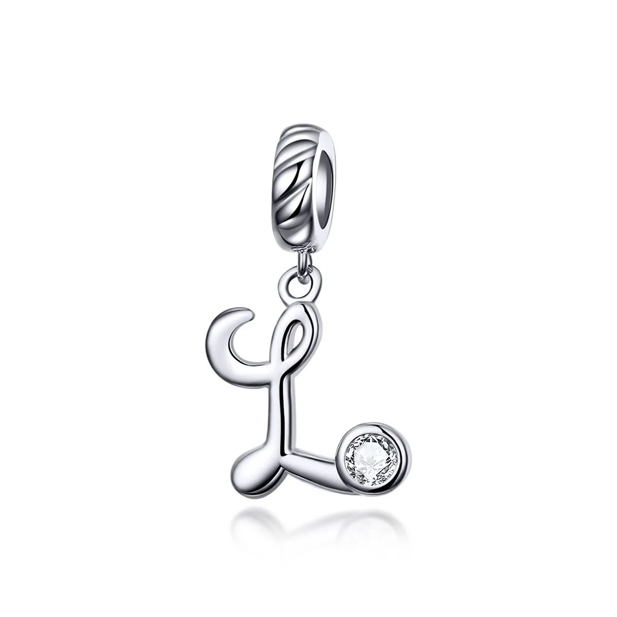 Letters Collection Initial Letter A-Z 925 Sterling Silver Charms for Bracelet