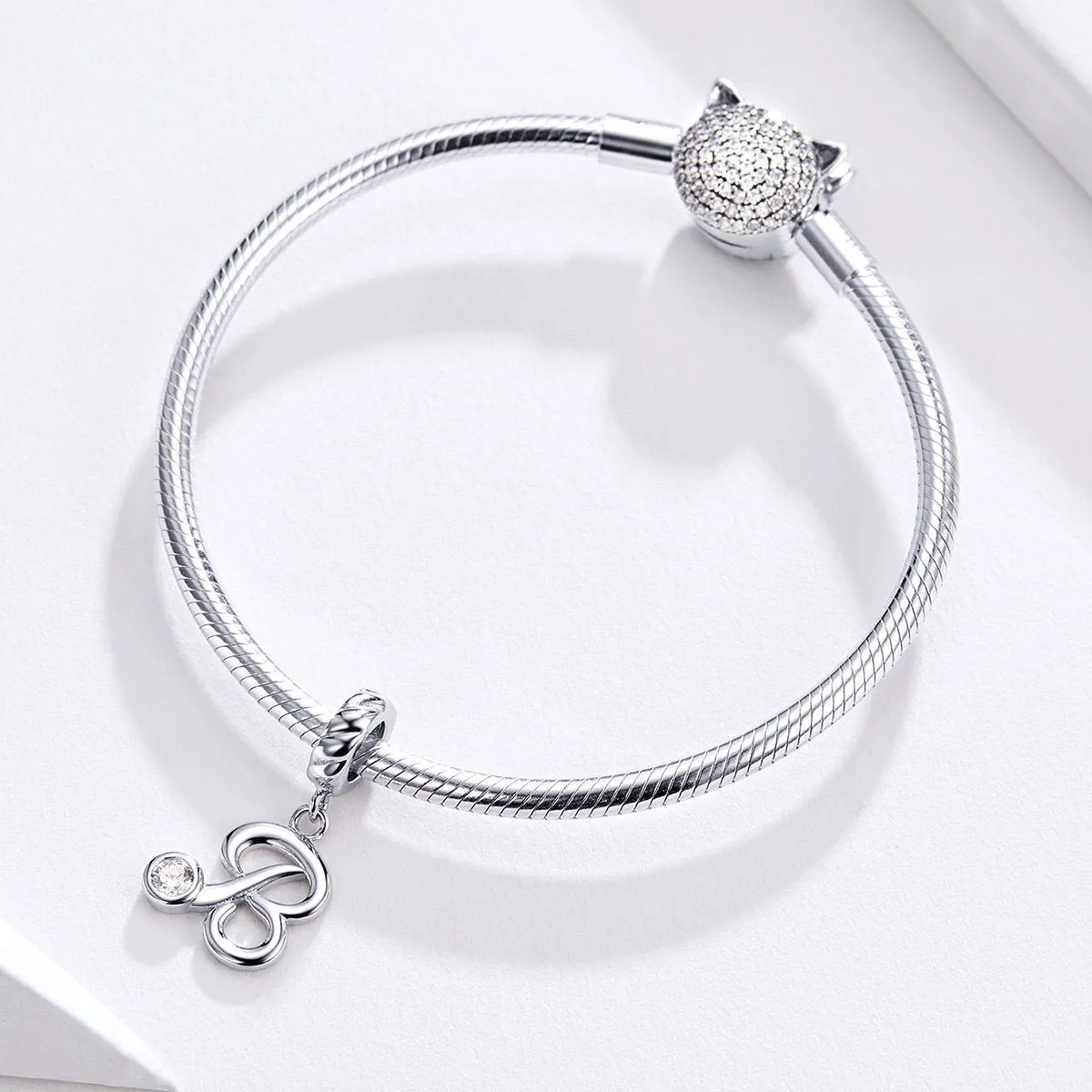 Letters Collection Initial Letter A-Z 925 Sterling Silver Charms for Bracelet