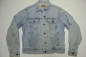 Levis 80's Vintage 70506-0214 4 Pocket Blue Jean Trucker Jacket