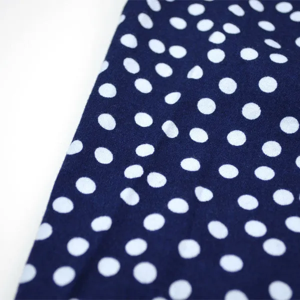 Libertine-Libertine - Hunter Shirt Sunset - Dark Navy with White Dots