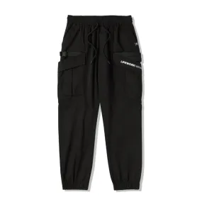 LifeWork Double Tape Cargo Cuffed Jogger Pants Black