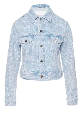 Light Wash Textured Denim Jacket