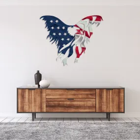 Limited Edition American Flag Eagle - Metal Wall Art