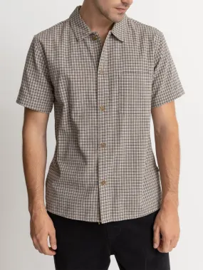 Linen Check Short Sleeve Buttondown Shirt