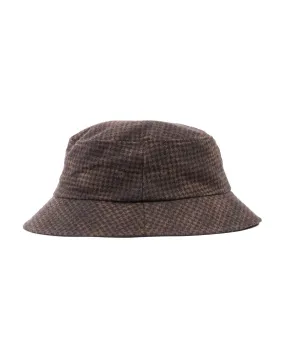 Lite Year Houndstooth Bucket Hat Brown