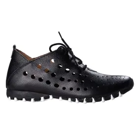 Litfoot Women's Oxford LF9010 Black Leather