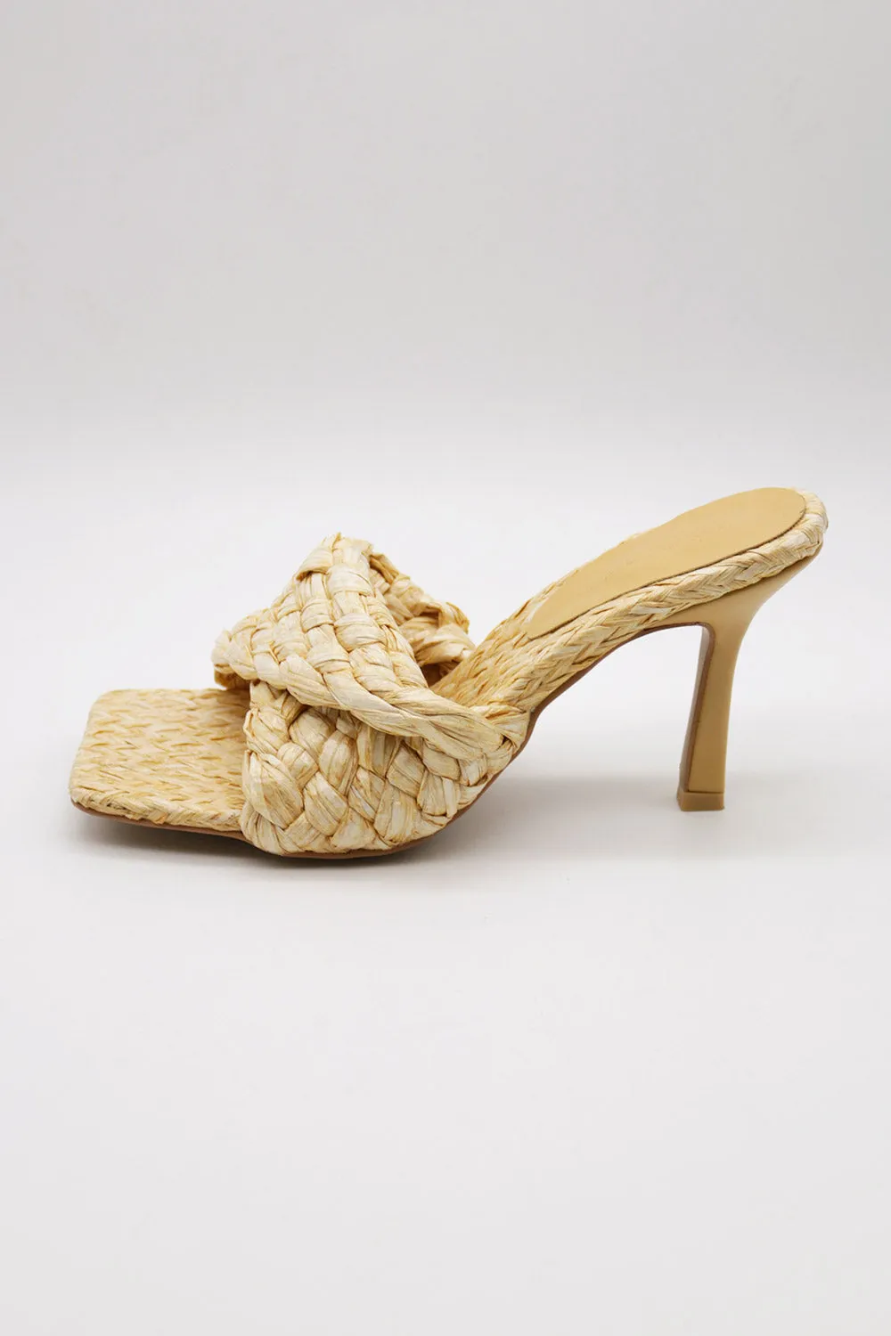 Liz Woven Raffia Sandals