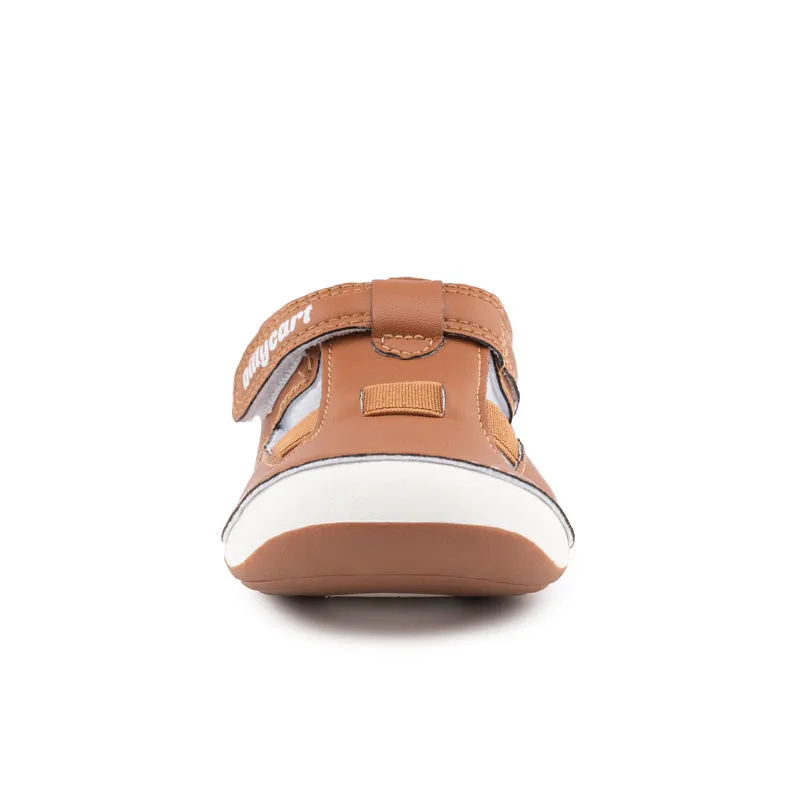 LONDON WIDE tan baby and toddler sandals