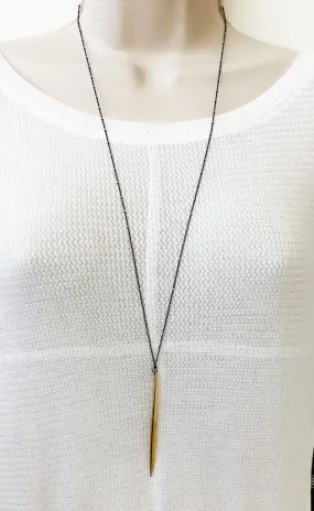 Long Spike Necklace  (N1206)