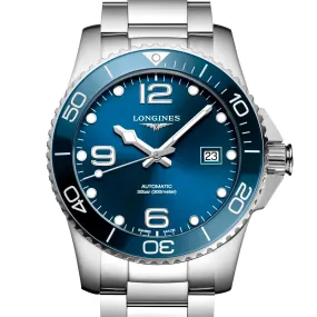 Longines Hydroconquest 41MM Automatic Sunray Blue Dial Ceramic Watch L37814966