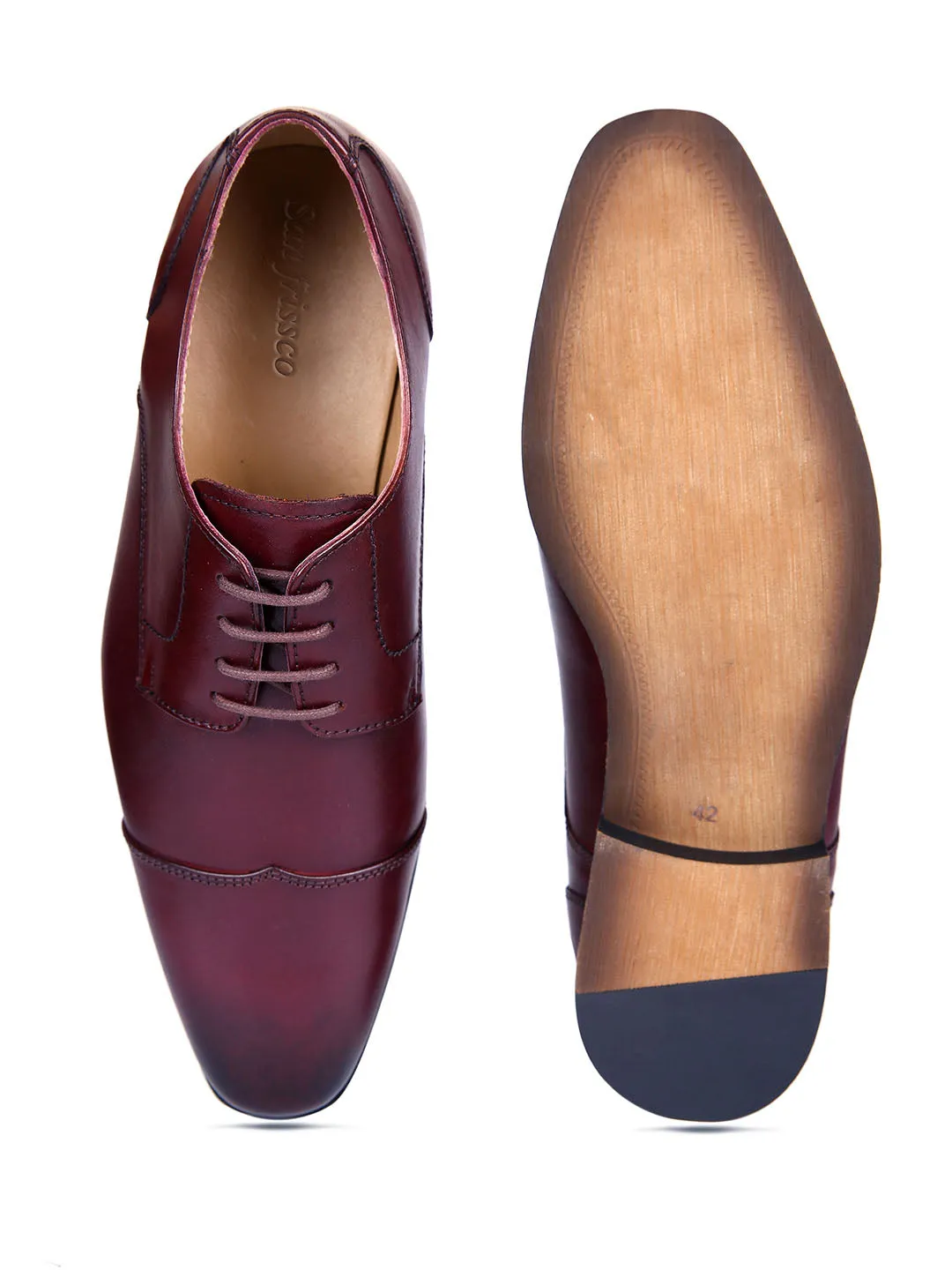 Louis Cherry Oxford Shoes