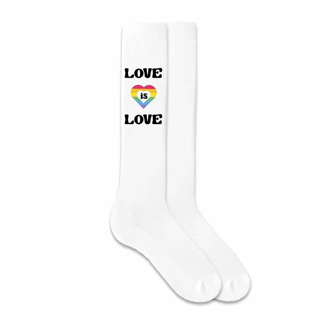 Love is Love Cotton Knee High Socks