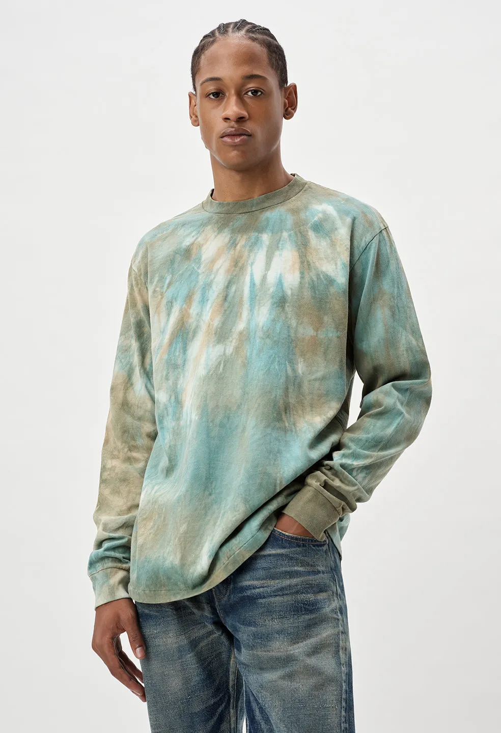 LS University Tee / Sorrel Tie Dye