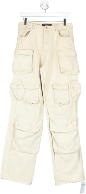 luxe to kill Beige Oversized Cargo Pants UK 10