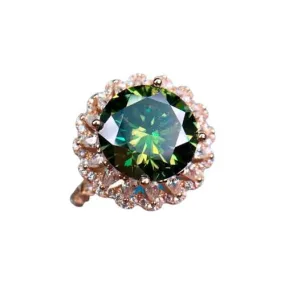 Luxury Stunning Huge Emerald Ring - Adjustable