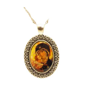 Madonna & Child Pendant Necklace