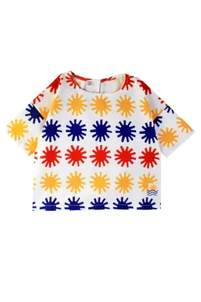 Markey Kids by L.F.Markey - Kids Defoe Top in Sun Print