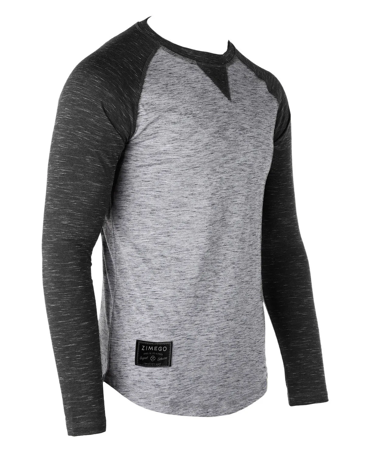 Athletic Fit Baseball Retro Contrast Long Sleeve Raglan T-Shirt