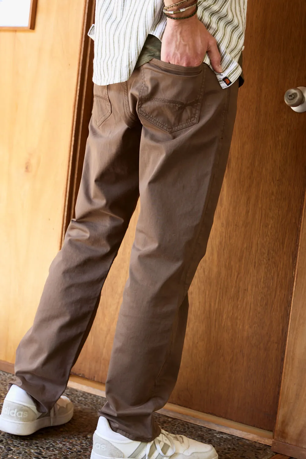 Matt Relaxed Straight Leg Twill Pant