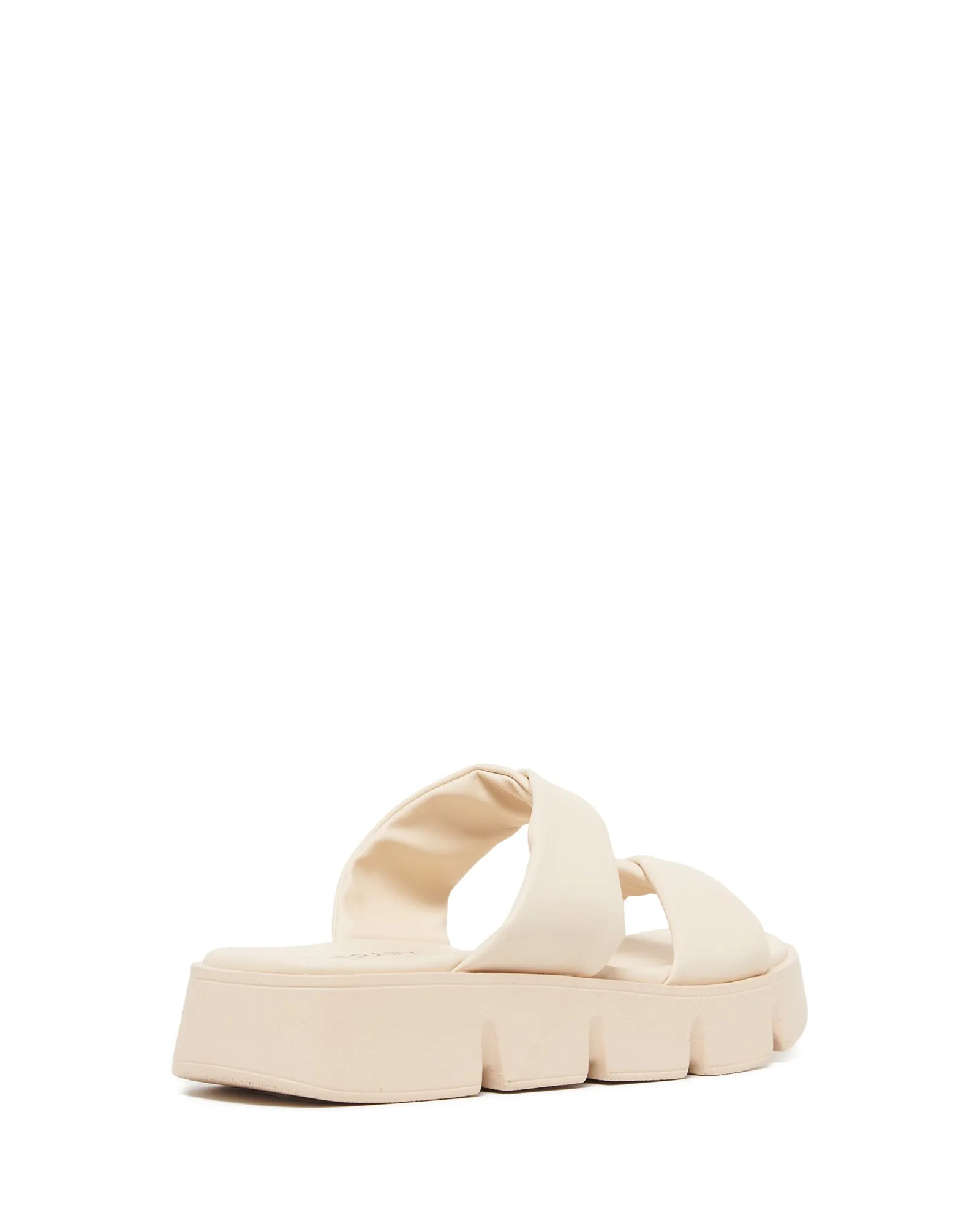 Maxie Flatform Sandal Bone Smooth