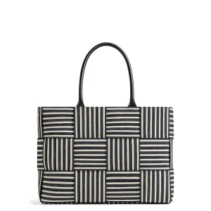 Medium Arco Tote Hickory Denim, Stripe