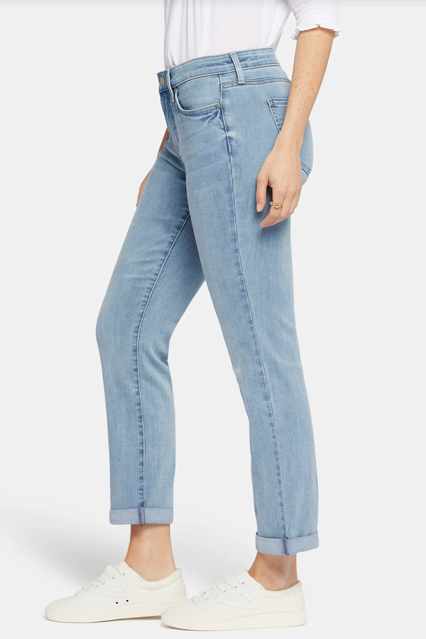 NYDJ Sheri slim ankle jeans, rolled cuff Majesty