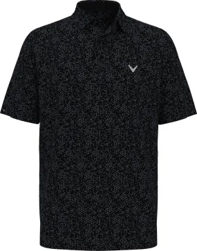 Mens Chevron Print Golf Polo