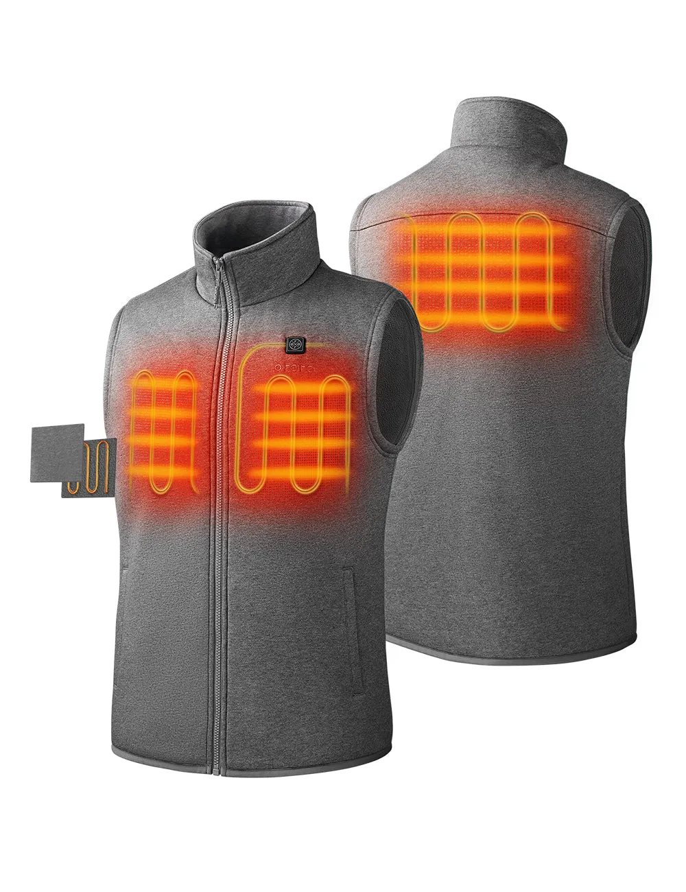 Men's Heated Fleece Vest - New Colours