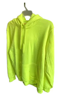 Men's High Visible Green Pull-over Hoodie