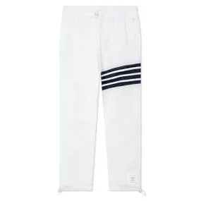 Mesh 4-Bar Track Pants - White