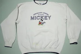 Mickey Mouse American Legend Classic Vintage Embroidered 90's Crewneck Sweatshirt