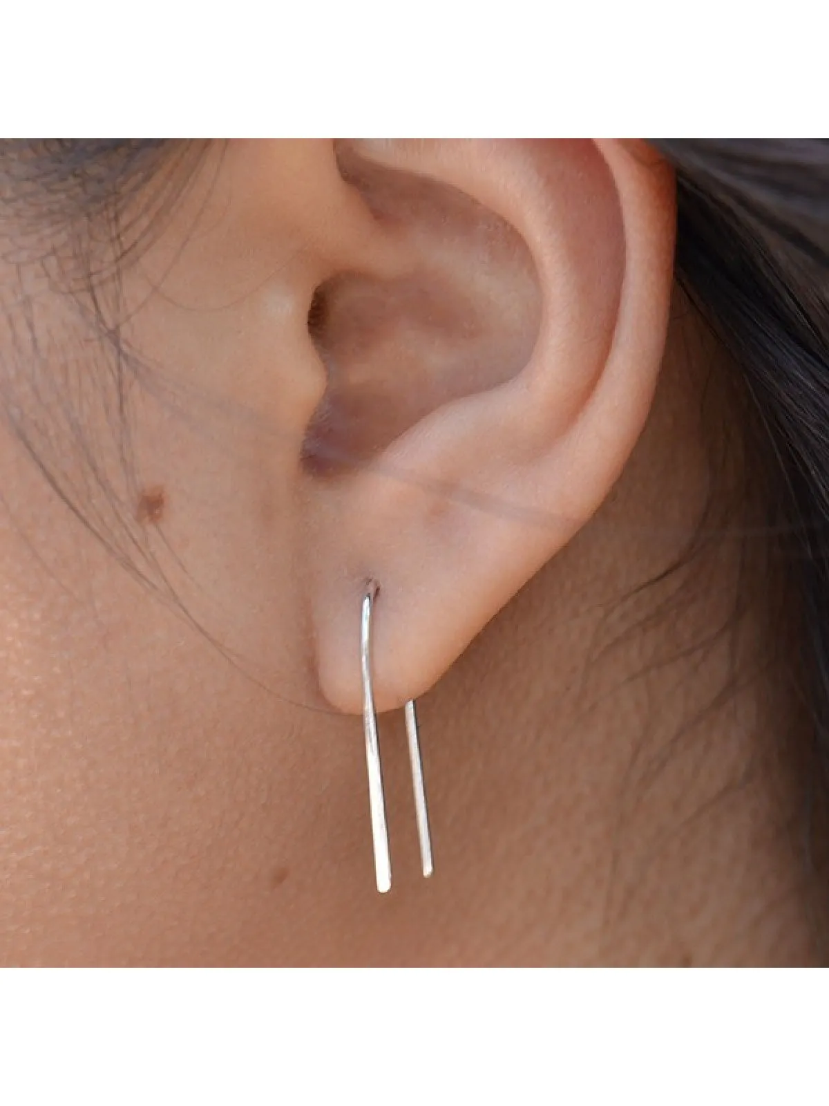 Minimalist Ear Thread Earrings