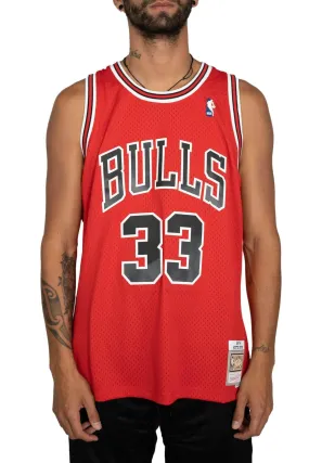 mitchell and ness chicago bulls pippen road 97-98 swingman jersey MNCG18153