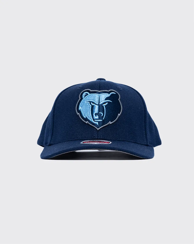 Mitchell & Ness Memphis Grizzlies Pro Crown Snapback Hat - Vintage Style Adjustable Cap