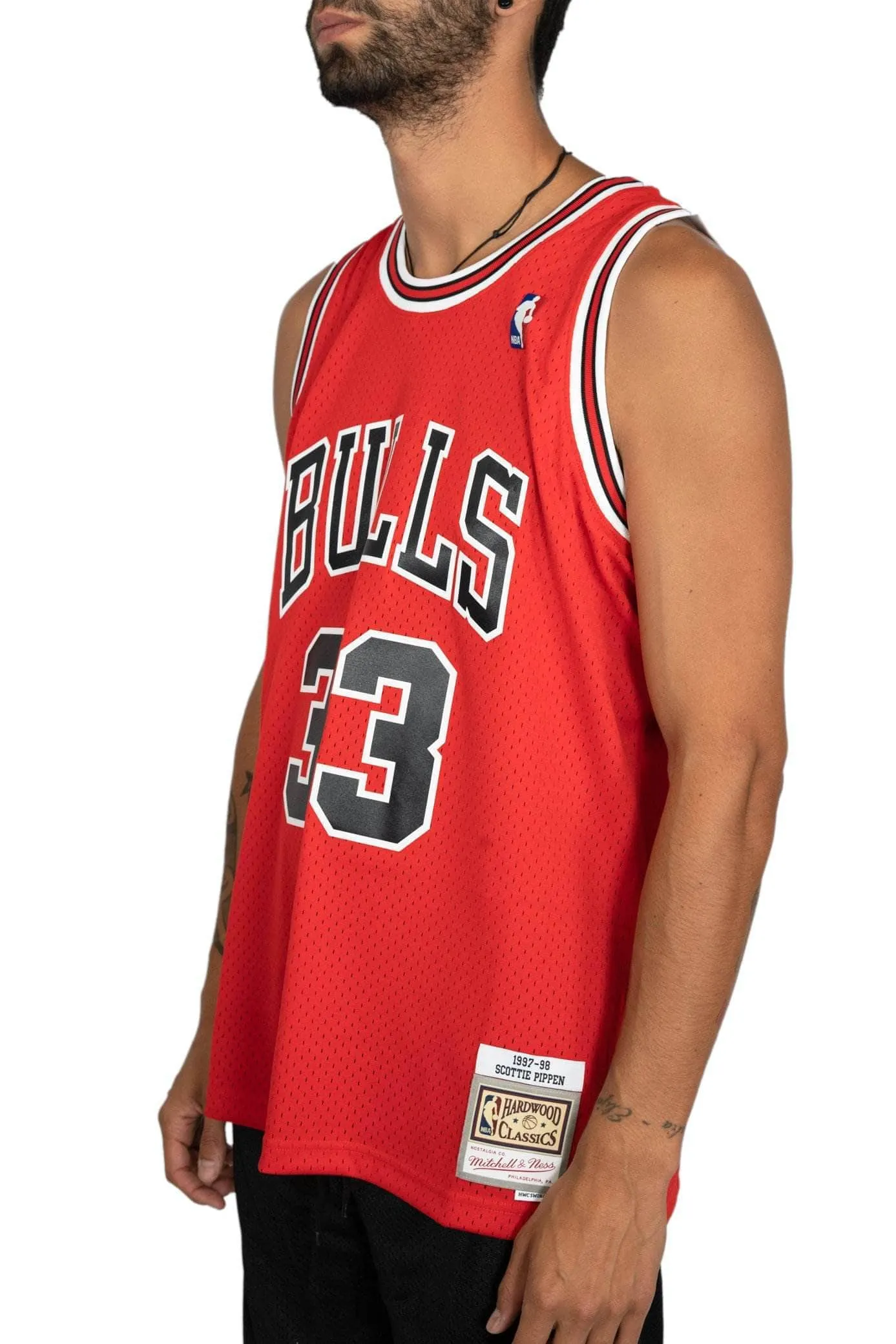 mitchell and ness chicago bulls pippen road 97-98 swingman jersey MNCG18153