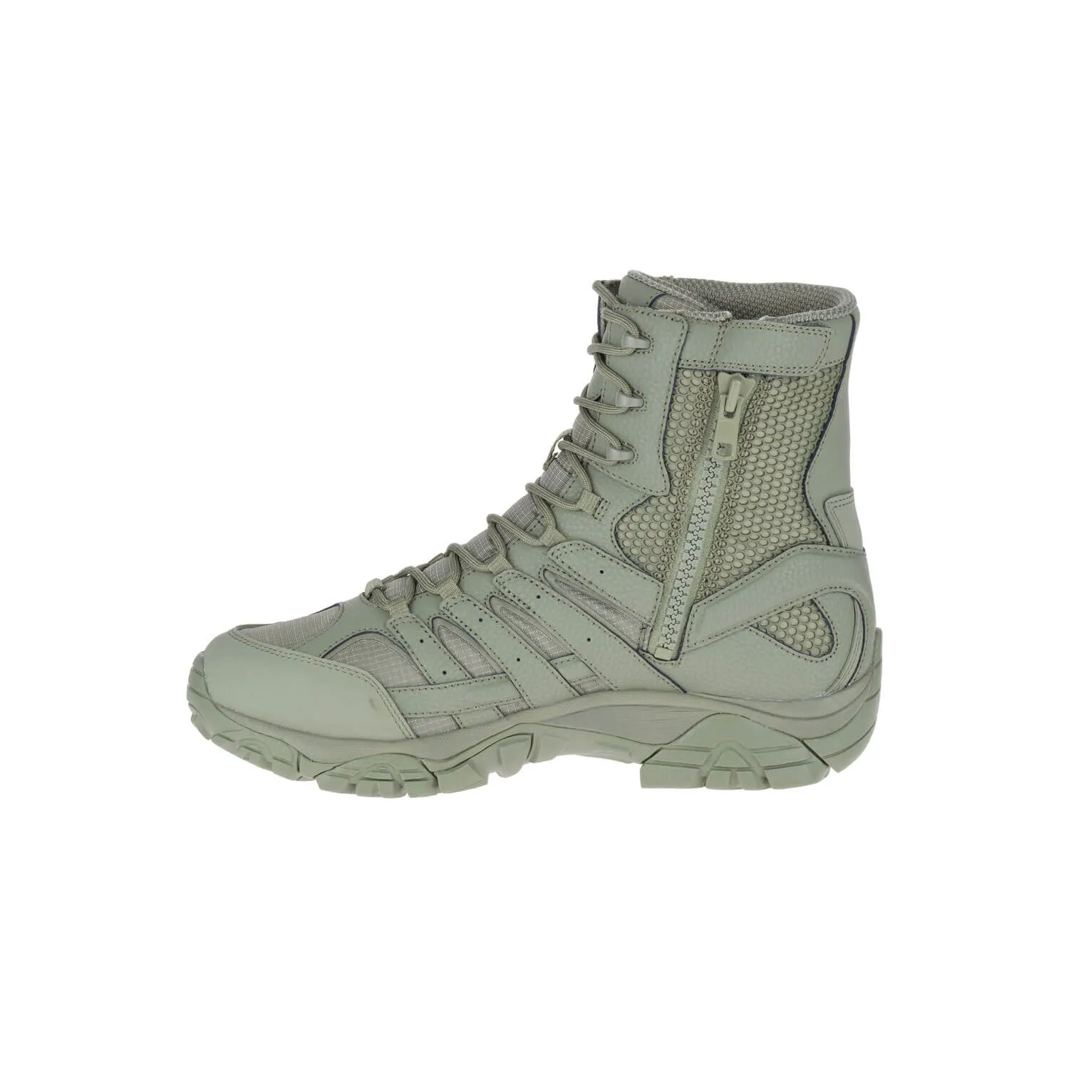 Mens Moab 2 8 Tactical Waterproof Work Boots in Sage Green - Durable, Lightweight, and Comfortable for Outdoor and Tactical Use