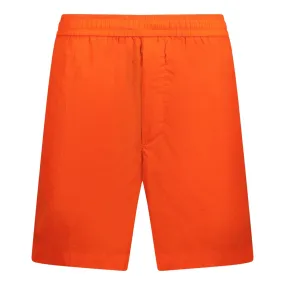 MONCLER Writing Logo Swim Shorts Orange