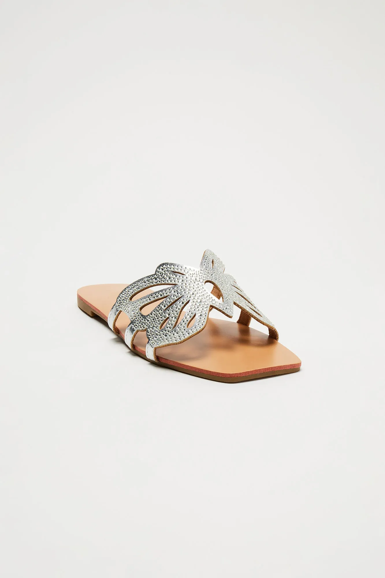 More Love Butterfly Sandals - Silver