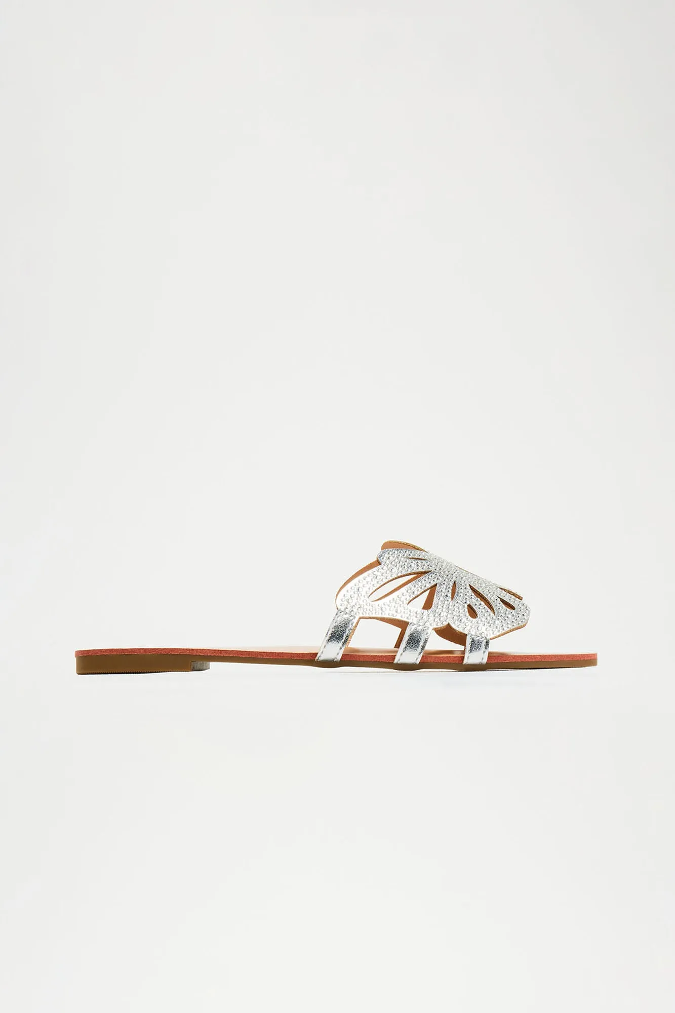 More Love Butterfly Sandals - Silver