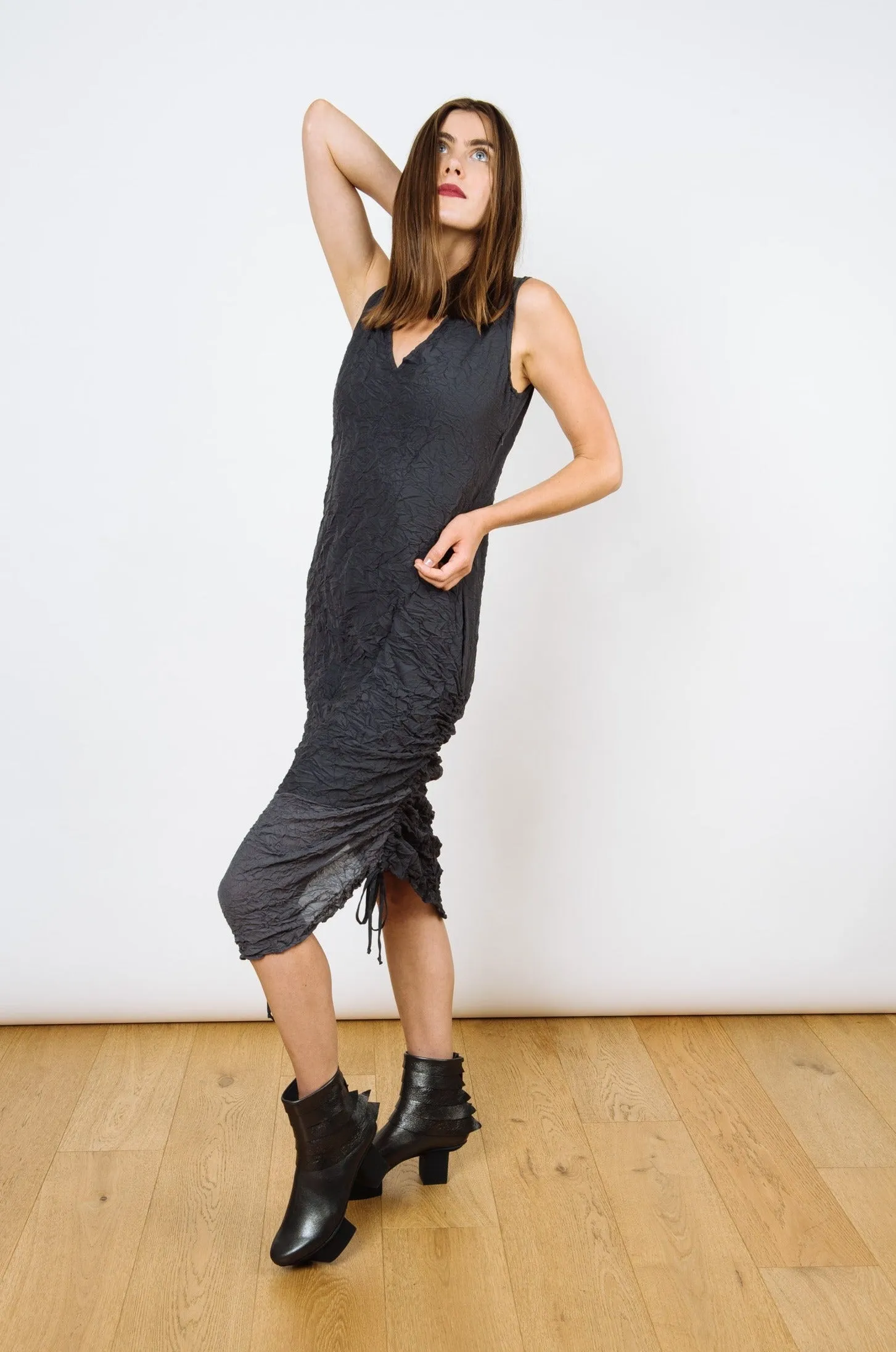 Moth Chrysalis Dress | Titanium/Dark Grey