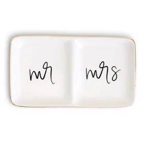 Mr and Mrs Jewelry Dish